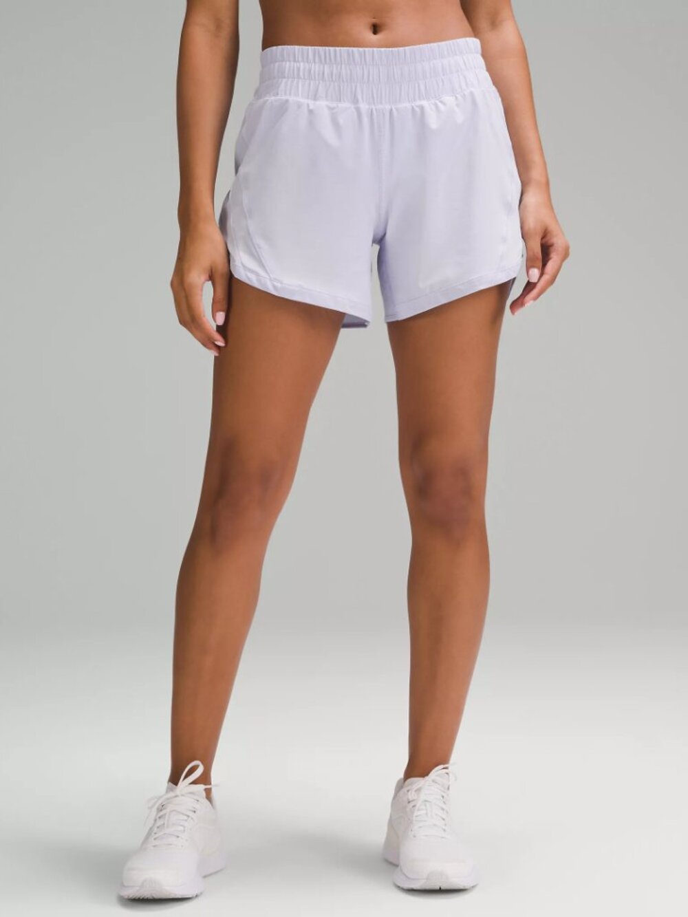 lululemon Track That Mid-Rise Lined Short 5" Pastel Blue Size 8